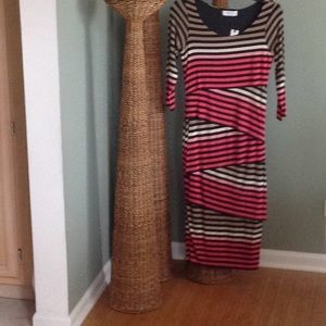 Multicolored body con dress